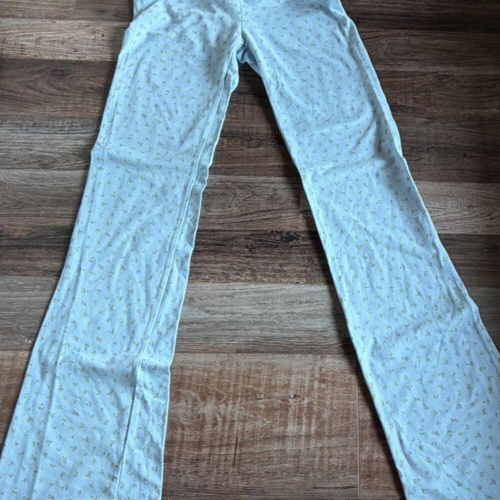 Skims cotton jersey foldover pants